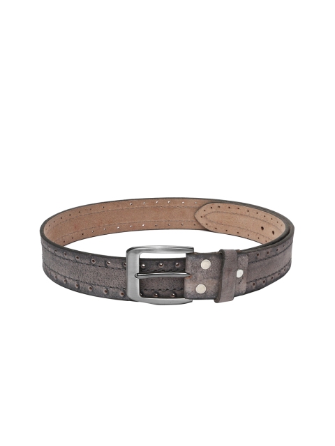 

WildHorn Men Grey Genuine Leather Belt