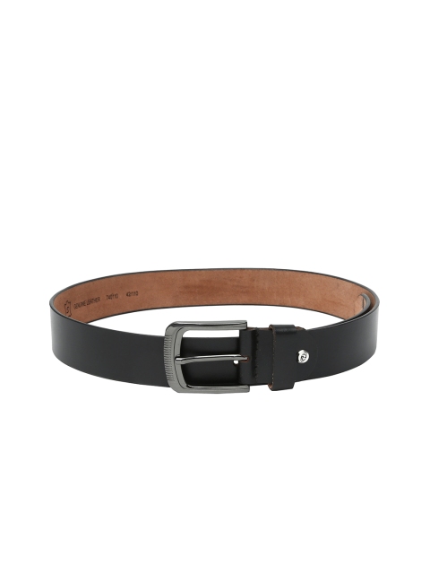 

WildHorn Men Black Genuine Leather Belt