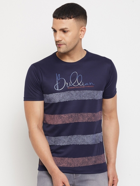 

Parcel Yard Men Navy Blue Raw Edge Outdoor T-shirt