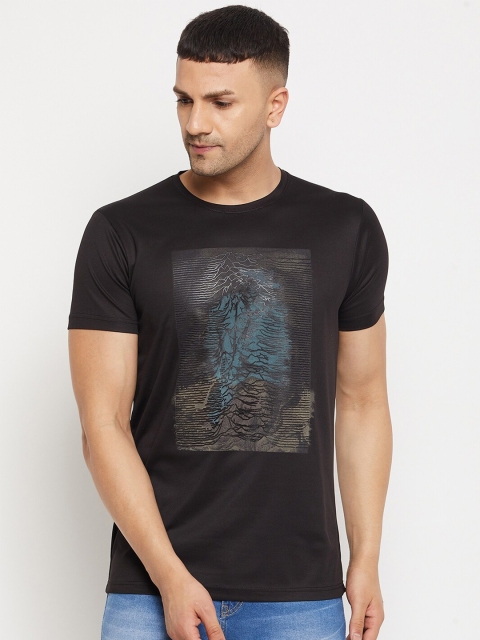 

Parcel Yard Men Black Printed T-shirt