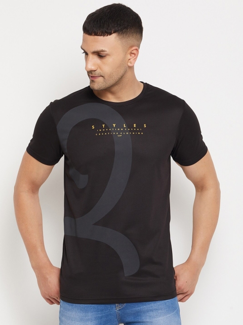 

Parcel Yard Men Black Typography Printed T-shirt
