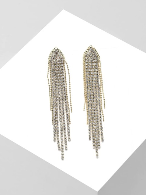 

AVANT-GARDE PARIS Gold-Plated & White Classic Drop Earrings