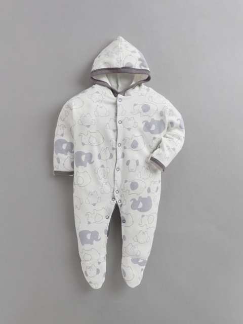 

The Magic Wand Infants Grey Printed Sleepsuit