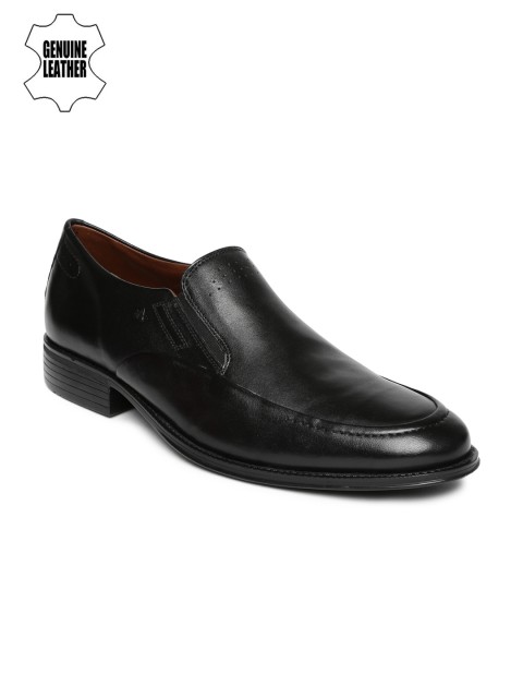 

Arrow Men Black Anson Genuine Leather Semiformal Slip-Ons