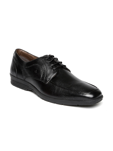 

Arrow Men Black Genuine Leather Derby Shoes