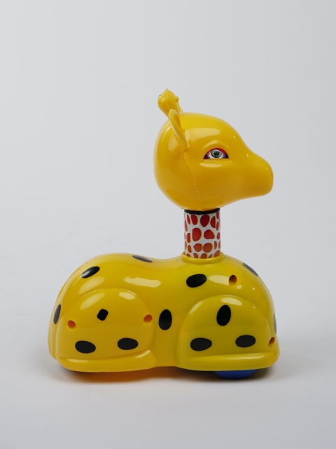

UNITED AGENCIES Kids Yellow & Black Push & Go Giraffe Toy Vehicle