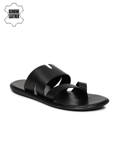 

Arrow Men Black Genuine Leather Sandals