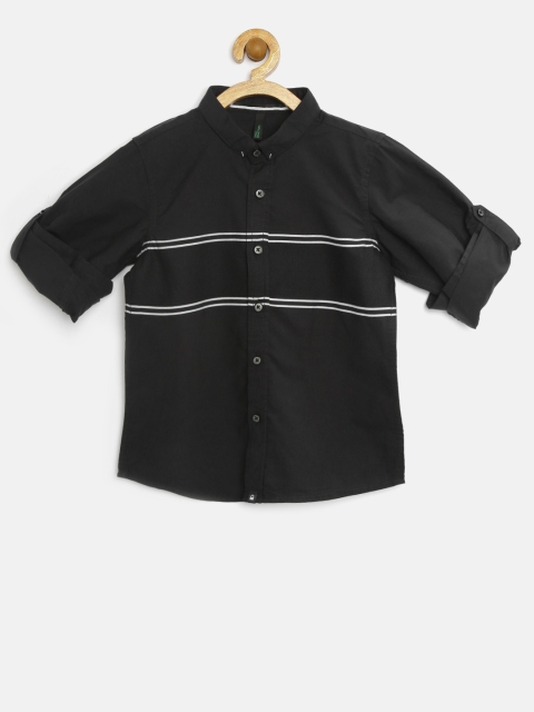 

United Colors of Benetton Boys Black Shirt