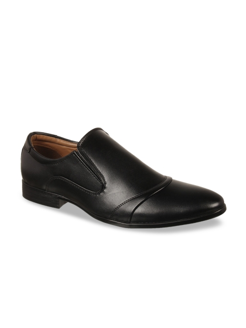 

Vardhra Men Black Solid Formal Slip-On Shoes