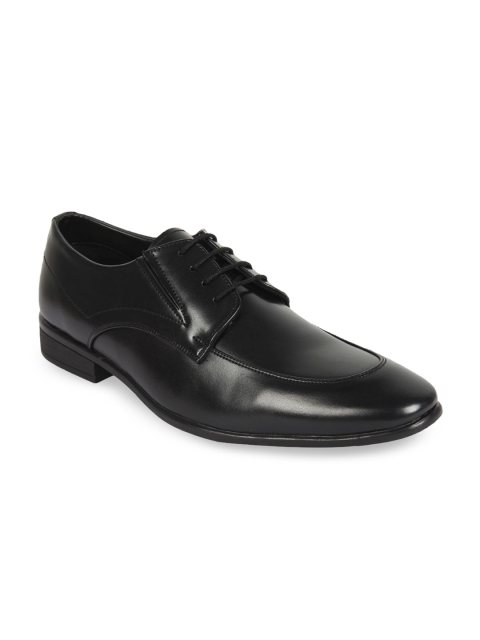 

Vardhra Men Black Solid Synthetic Derbys