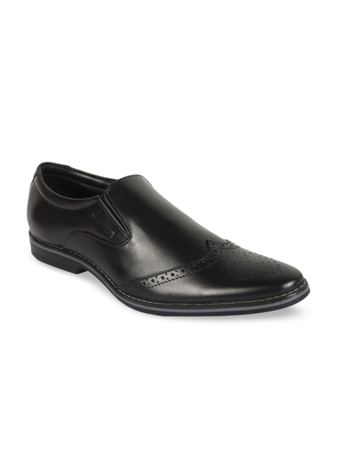 

Vardhra Men Black Solid Formal Slip-On Shoes