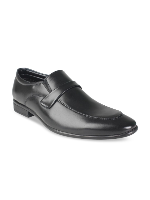 

Vardhra Men Black Solid Formal Slip-On