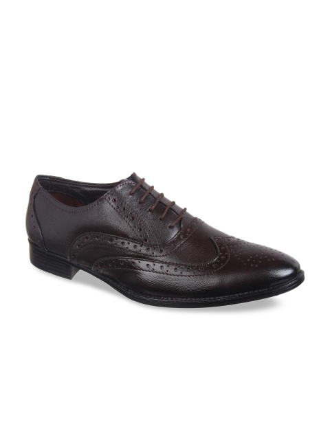 

Vardhra Men Brown Solid Leather Formal Brogues