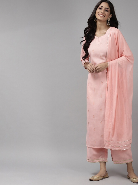 

Indo Era Pink Solid Dupatta