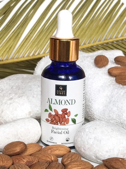

Good Vibes Almond Brightening Facial Oil - 30ml, White