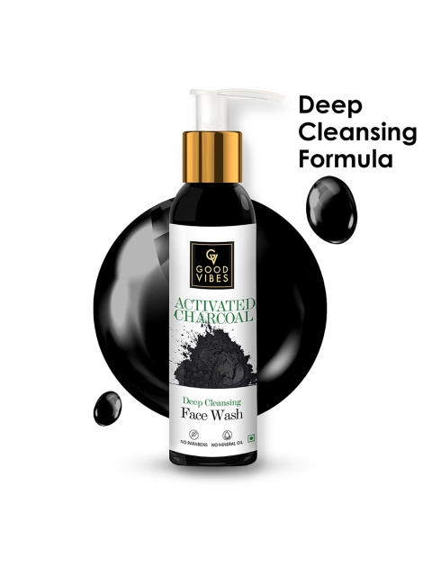

Good Vibes Activated Charcoal Deep Cleansing Face Wash - 200ml