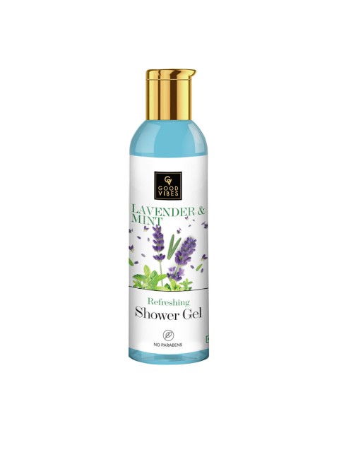 

Good Vibes Lavender & Mint Refreshing Shower Gel - 200ml, Blue
