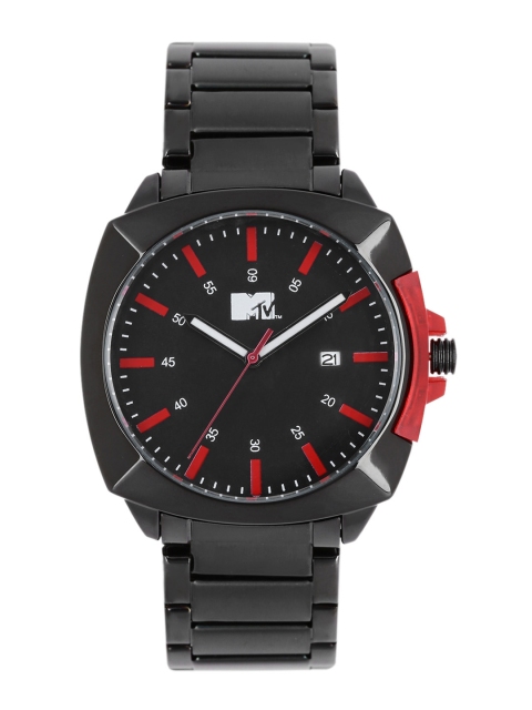 

MTV Men Black Analogue Watch B7021RE