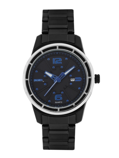 

Roadies Men Charcoal Grey Textured Analogue Watch R7007BL