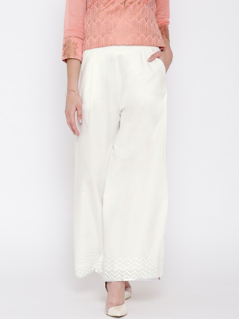 

Biba Off-White Palazzos
