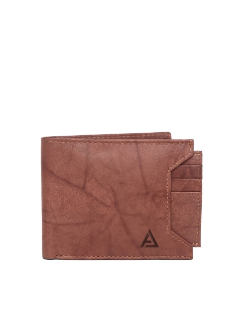 

AVOLT Men Tan Leather Two Fold Wallet