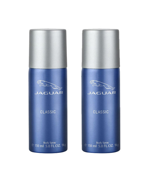 

JAGUAR Men Set of 2 Classic Deodorant Body Sprays - 150ml each, Blue