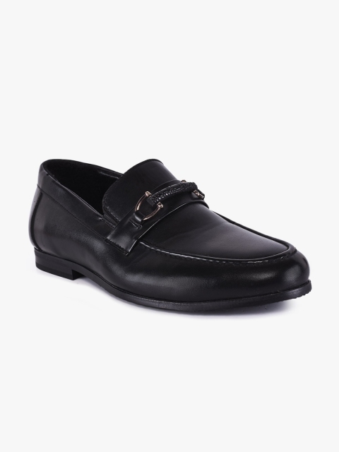 

BuckleUp Men Black Solid Formal Slip-on Shoes