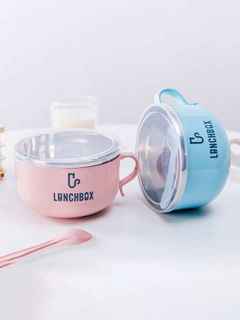 

MARKET99 Turquoise Blue & Pink Text or Slogans Printed Plastic Glossy Mug and Bowl