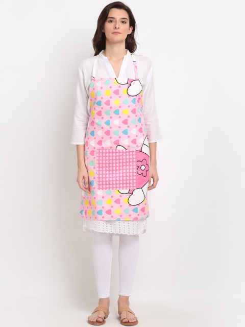 

Dhrohar Pink Printed 210TC Aprons