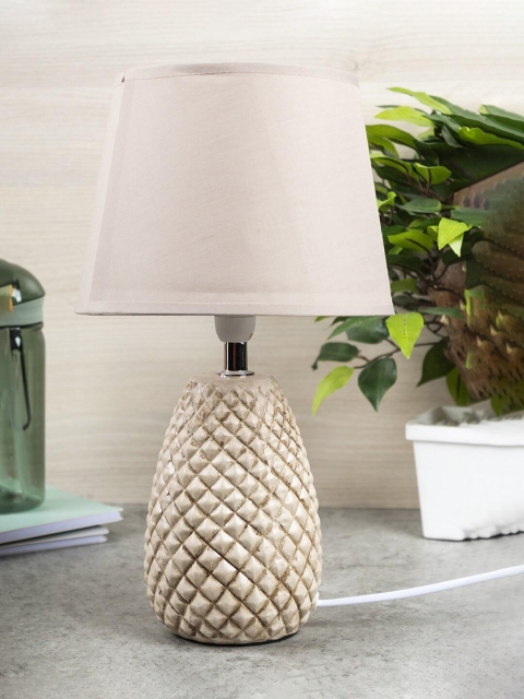 

MARKET99 Coffee Brown Textured Table Lamp