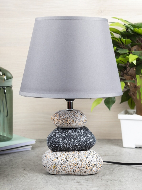 

MARKET99 Grey Ceramic Table Lamp with Shade