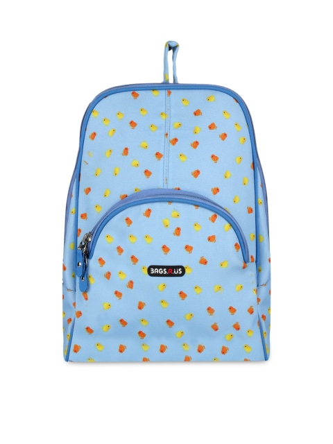 

Bags.R.us Women Blue Printed Backpack