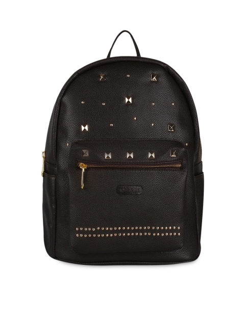 

Bags.R.us Women Brown Faux Leather Studded Backpack