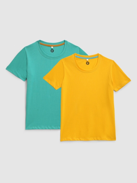 

YK Boys Multicoloured 2 Applique Running T-shirt, Multi