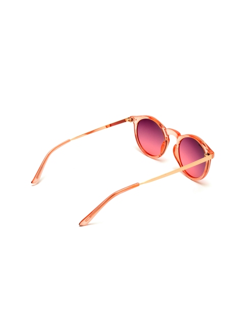

Roadies Unisex Pink Lens & Pink Round Sunglasses with UV Protected Lens