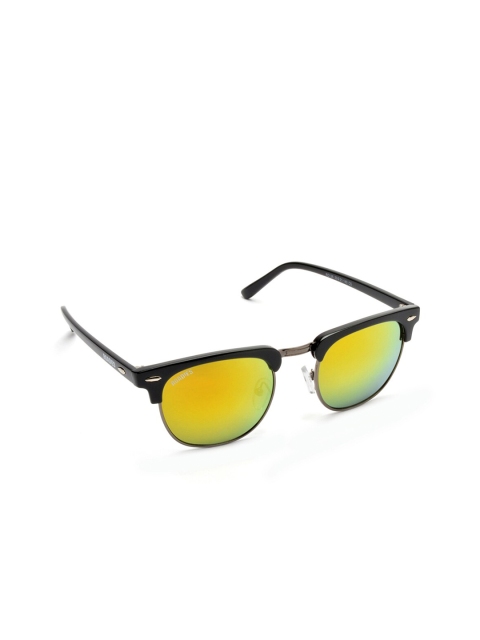 

Roadies Unisex Yellow Lens & Black Oval Sunglasses with UV Protected Lens