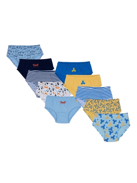 

Nuluv Boys Pack of 10 Assorted Pure Cotton Basic Briefs