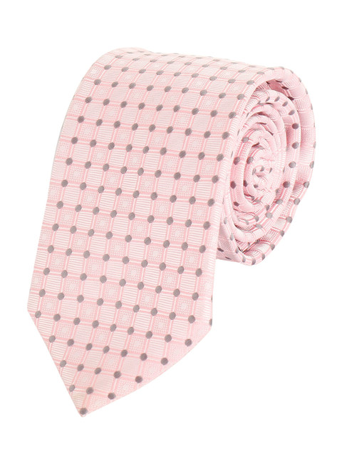

Alvaro Castagnino Men Pink Checked Skinny Tie