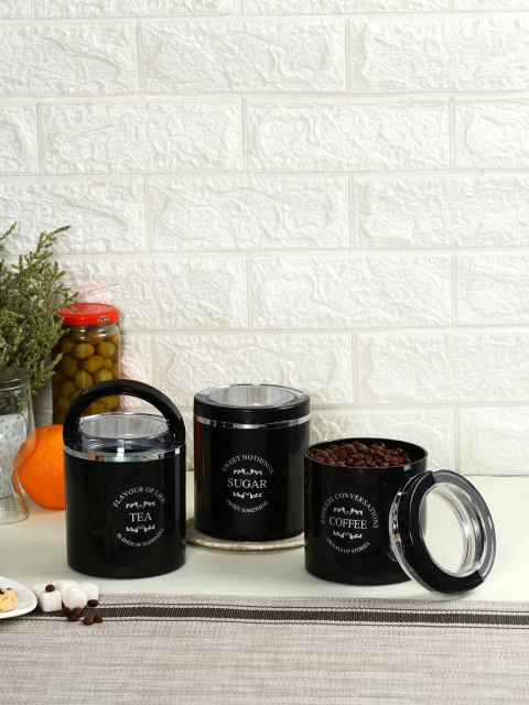 

JAYPEE PLUS Set Of 3 Black Kitchen Storage 750 ML