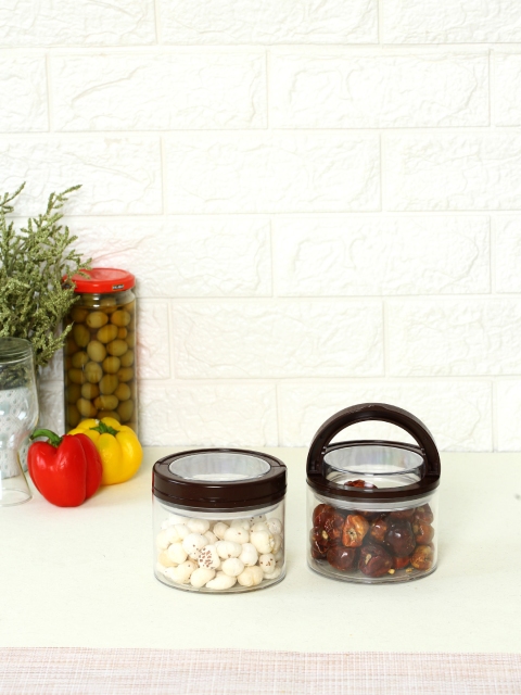 

JAYPEE PLUS Set of 2 Brown & Transparent Kitchen Storage
