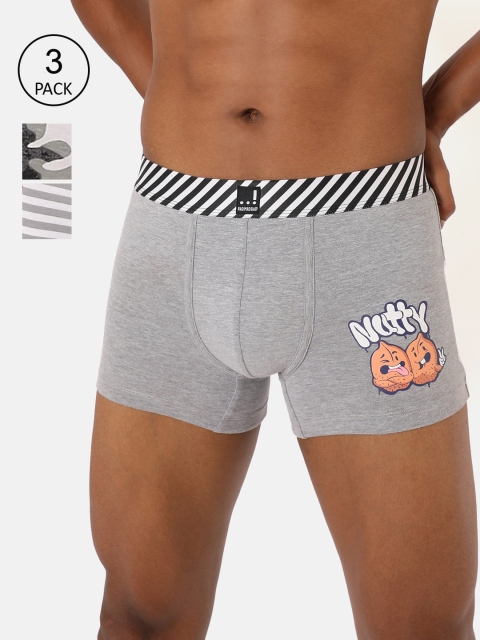 

RAD.MAD.BAD Men Pack Of 3 Assorted Trunks RMB-TR-FTR-G-SLR-G-BLR-G