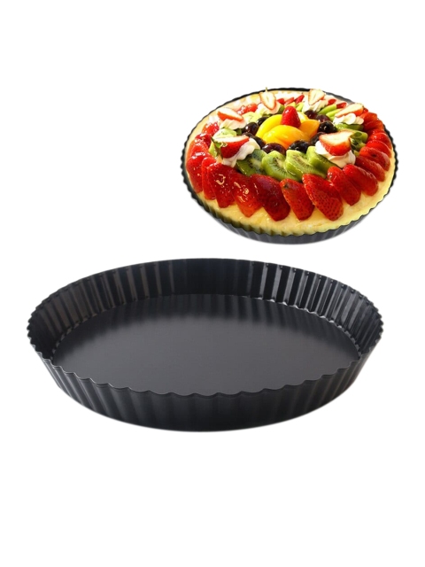 

Joy Global Black Steel Round Pie Pan with Removable Bottom