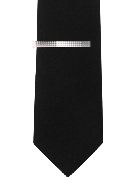 

The Tie Hub Men Silver-Toned Checkered Tie Pin