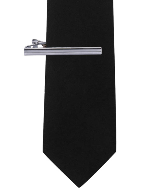 

The Tie Hub Men Silver-Toned Seers Block Tie Pin