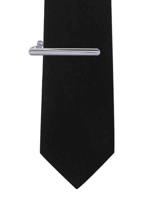 

The Tie Hub Men Silver-Toned Arcani Full Matt Slant Line Tie Pin Brooch