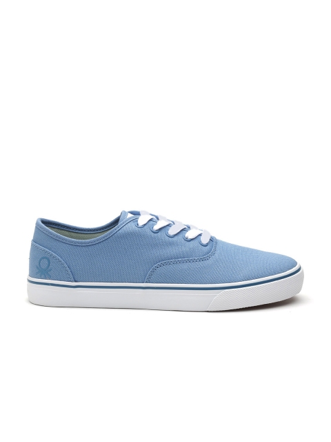 

United Colors of Benetton Men Blue Solid Sneakers