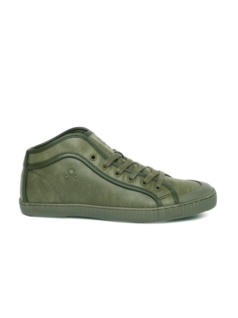 

United Colors of Benetton Men Olive Green Sneakers