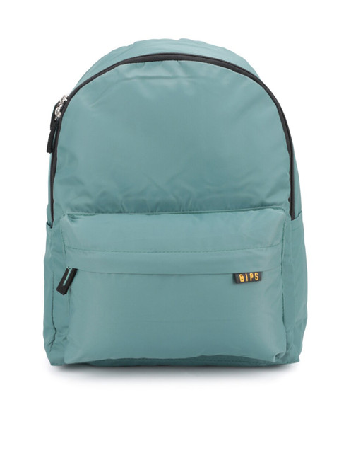 

QIPS Unisex Green & Black Solid Backpack