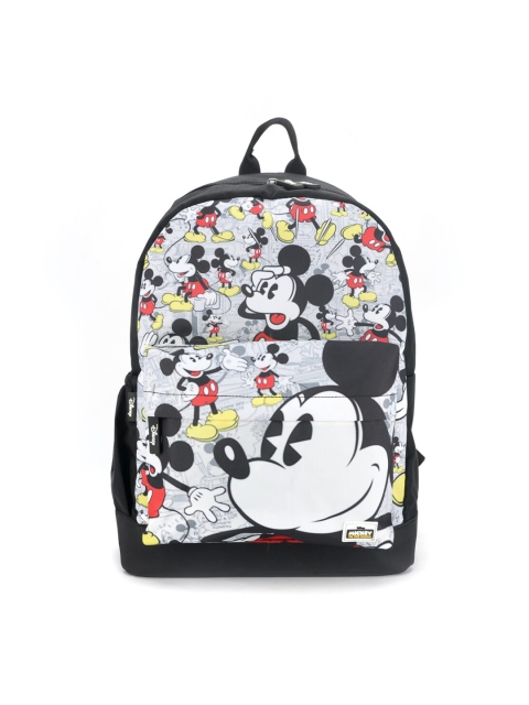 

Disney Kids Grey & Black Mickey Mouse Printed 15 Inch Laptop Backpack