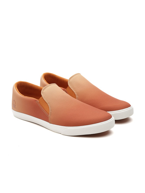 

United Colors of Benetton Men Brown Slip-Ons